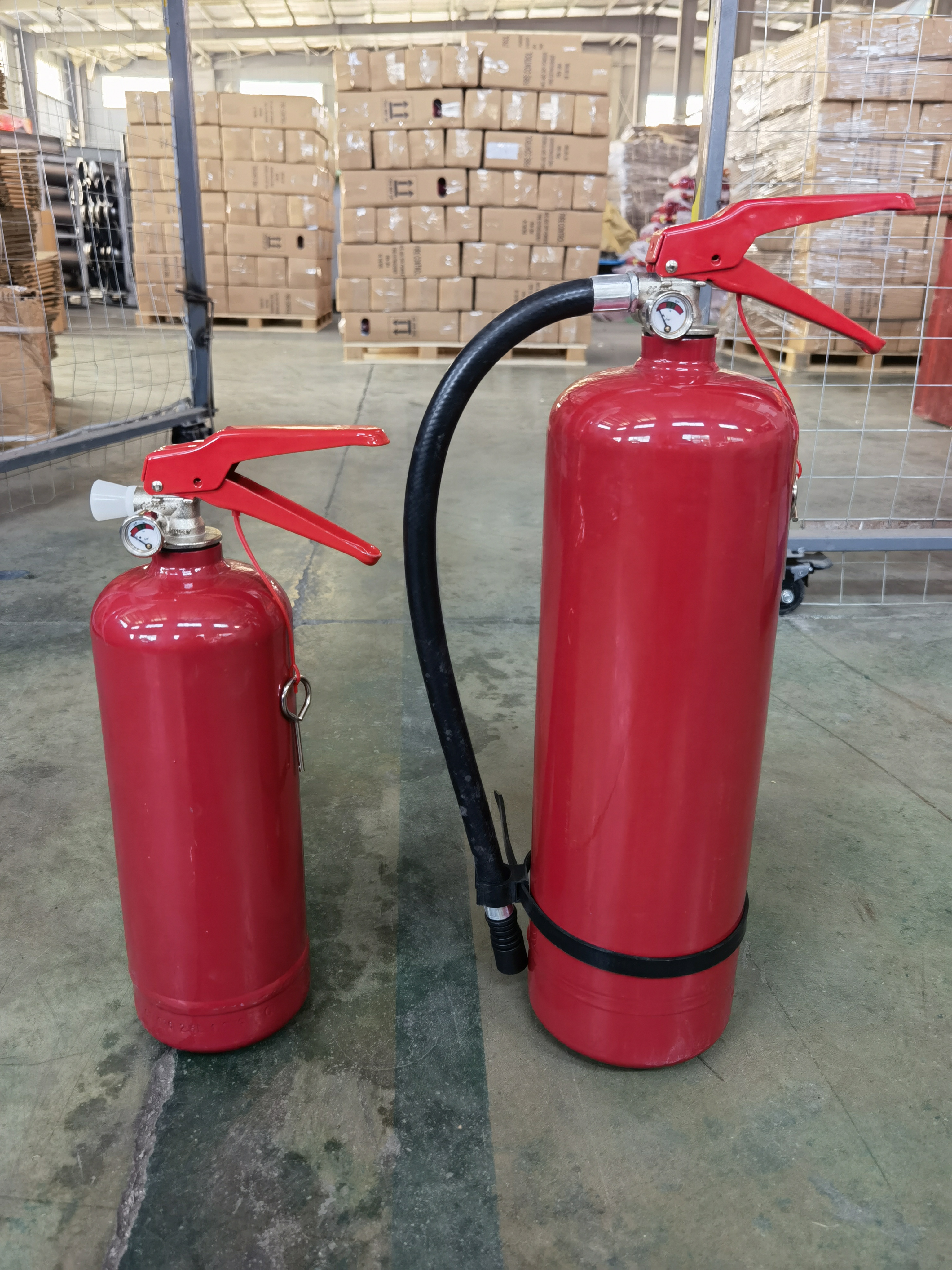 Extintor de pó seco para gases com válvula de latão