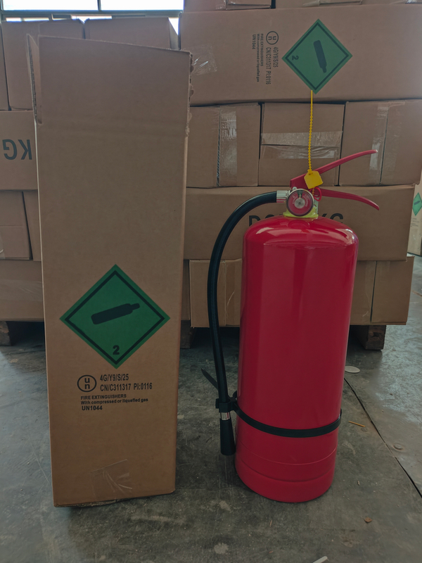 Extintor de incêndio em pó seco de 6 kg para madeira com válvula de latão