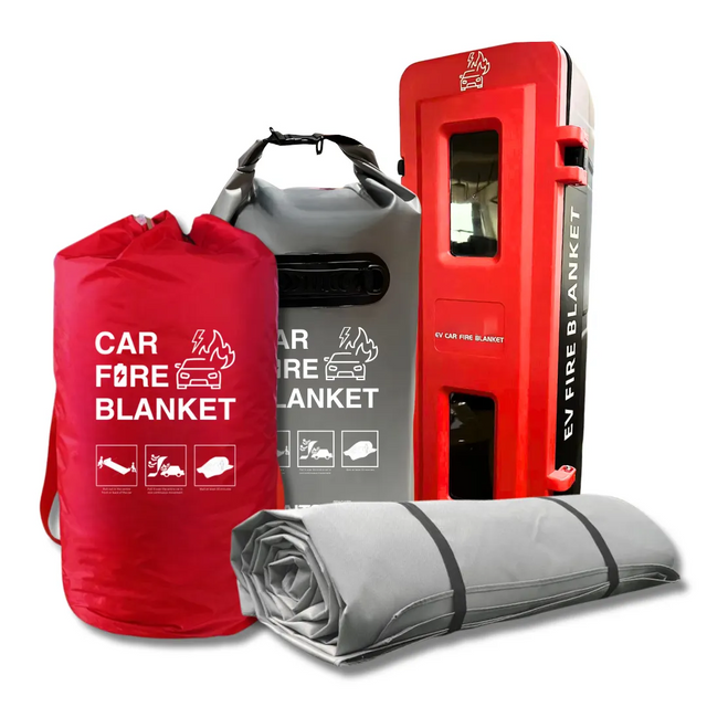 Cobertura de fogo de bateria de lítio para carro EV cobertura de fogo revestida de silicone de grafite de 19,8 x 26 pés