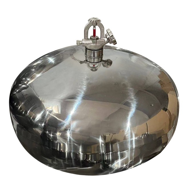 Extintor automático de pó seco de aço inoxidável 6KG 