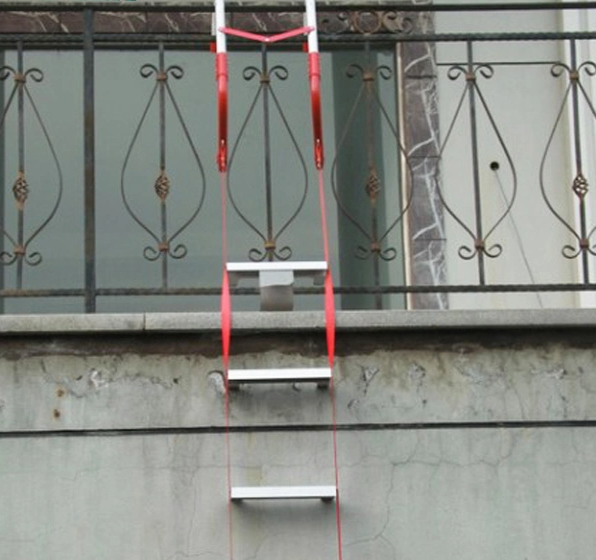 Escada de incêndio de alumínio fácil de operar para plataforma de trabalho