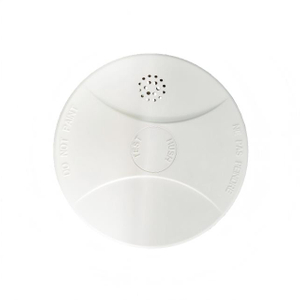 Alarme de incêndio inteligente vermelho piscando para segurança doméstica