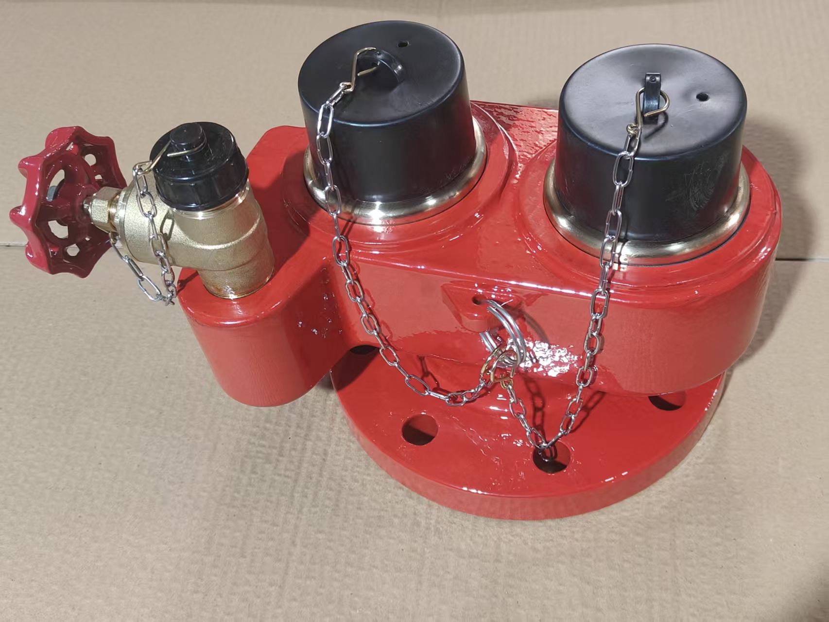 Entrada e saída de ruptura de 2 maneiras com válvula de aterrissagem de fogo para shopping